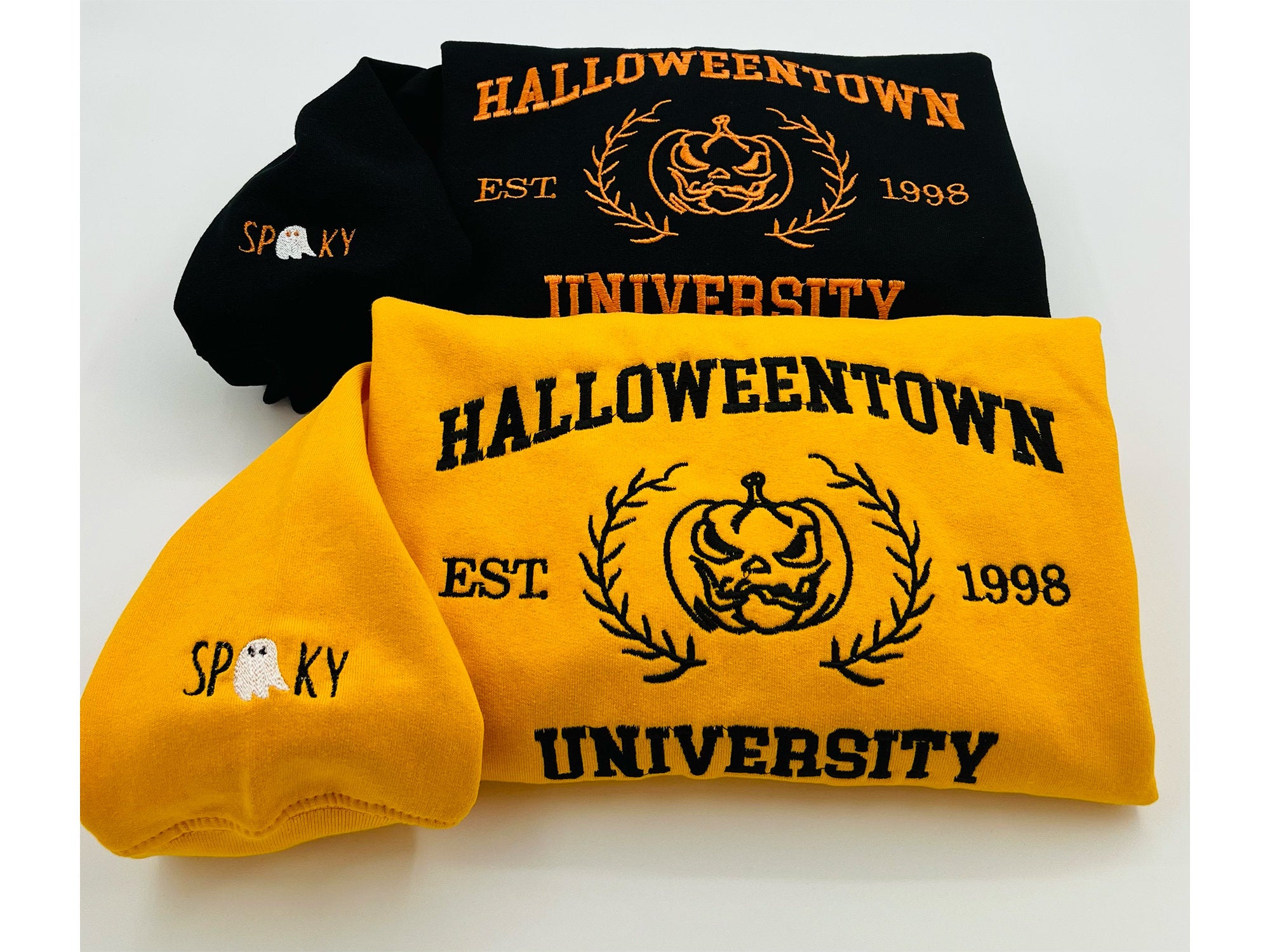 Custom Embroidered Halloween Halloweentown Pumpkin 1998 University Sweatshirt | Halloween Gift