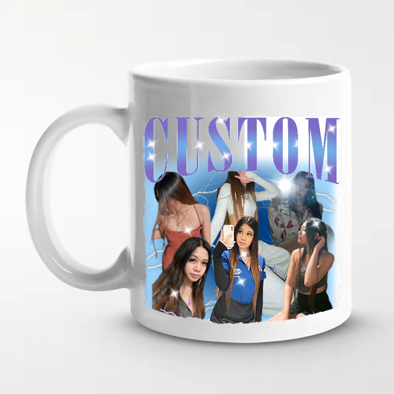 Custom Vintage Photo Pet Mug - Family Personalized Custom Mug