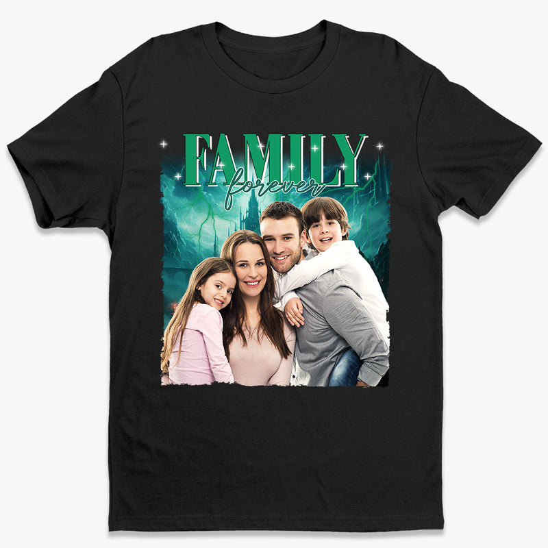 Custom Photo Family Is Forever Vintage T-shirt - Gift For Family Members