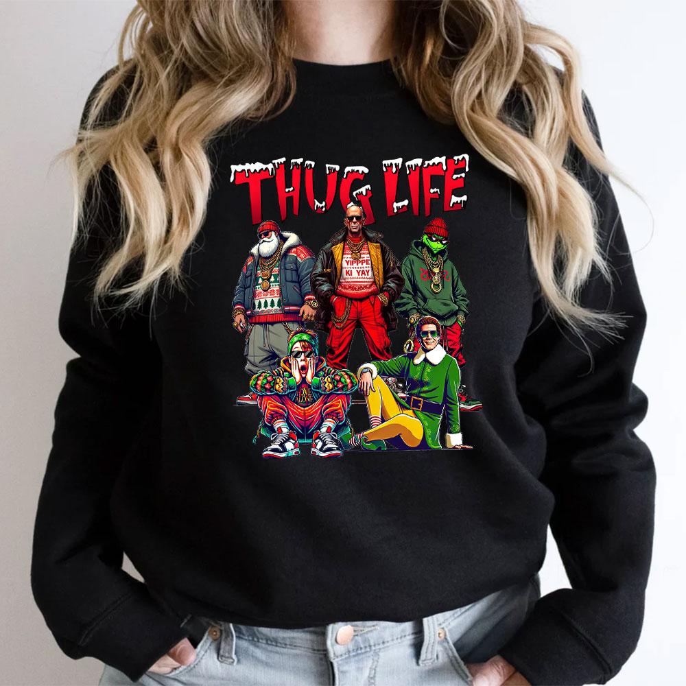 Custom Embroidered Christmas Movie Characters Hoodie | Christmas Gifts