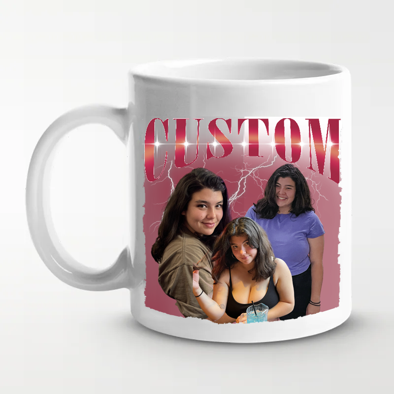 Custom Vintage Photo Mug - Family Personalized Custom Mug