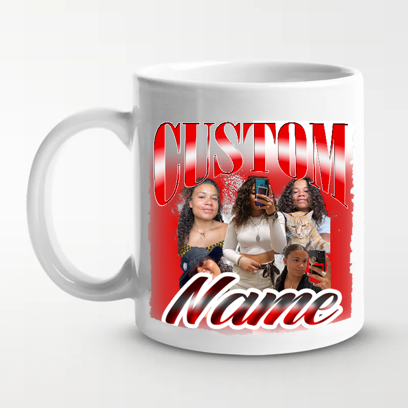 Custom Vintage Photo Mug - Family Personalized Custom Mug