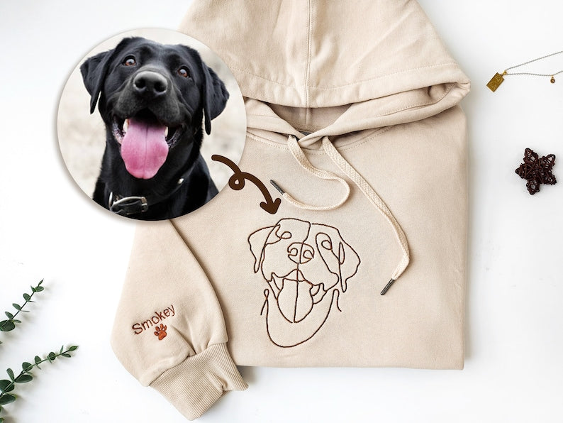 Custom Embroidered Dog Hoodie | Gifts For Pet Lovers