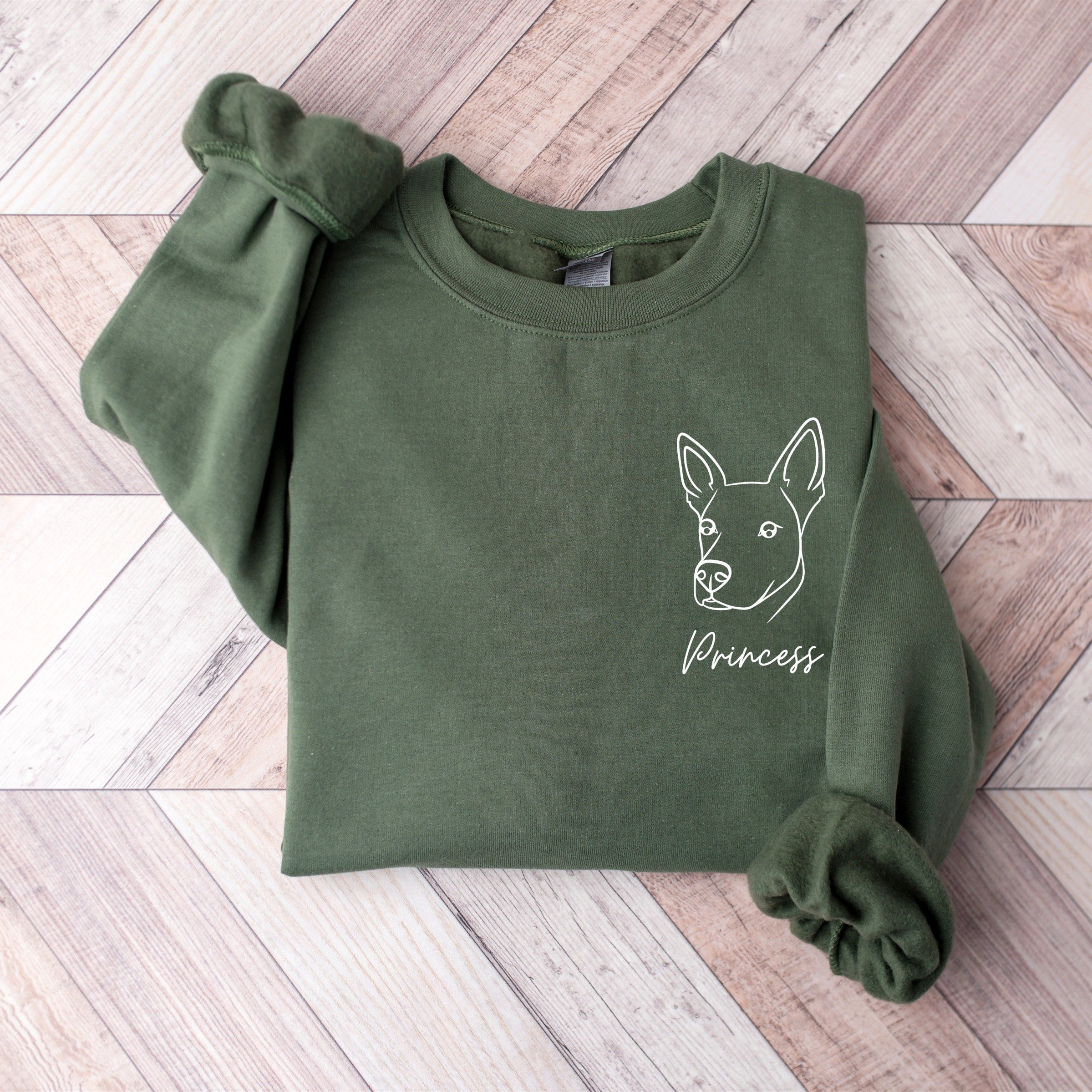 Personalized Embroidered Dog Portrait Photo Hoodie | Gifts for Pet Lovers