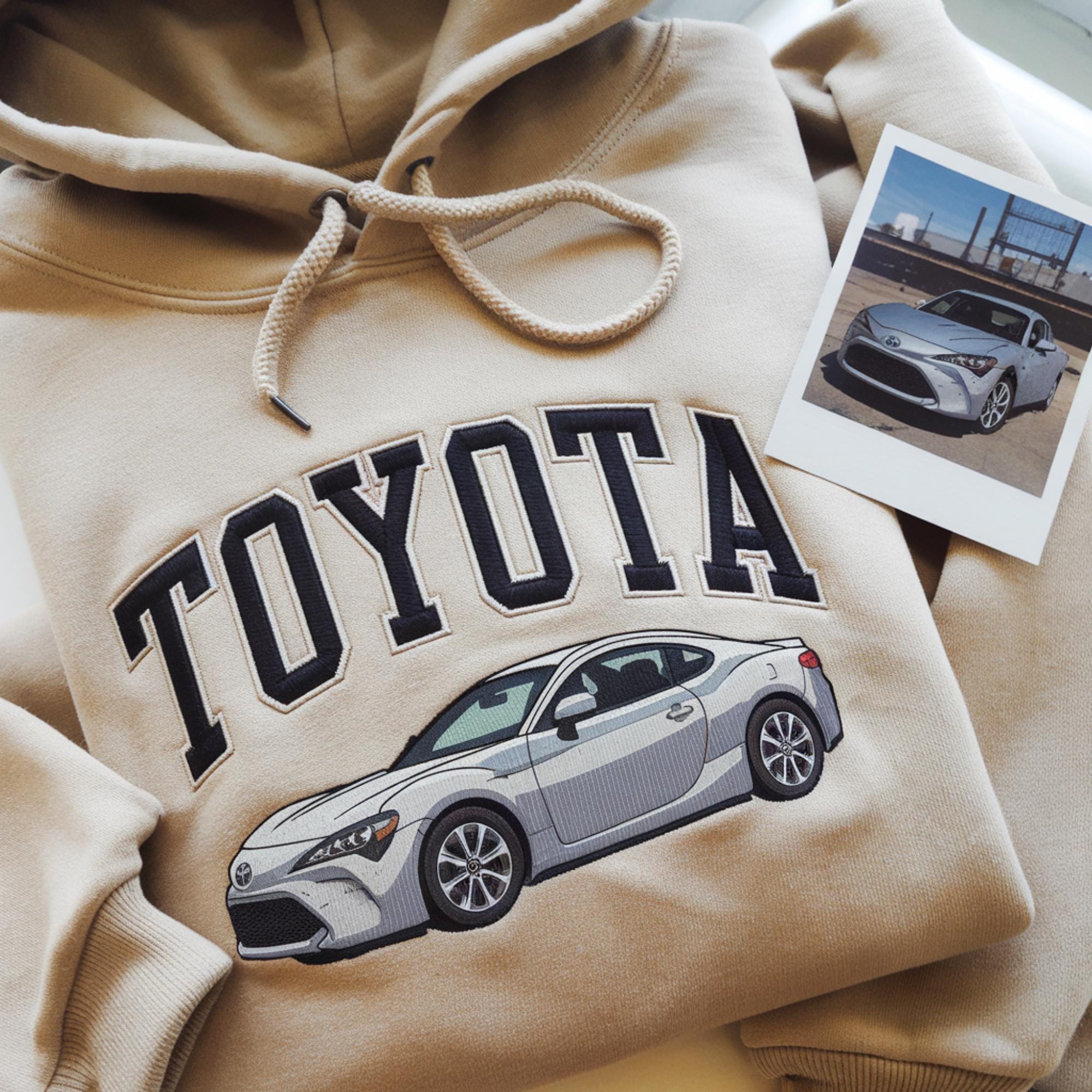 Custom Personalized Car Photo Embroidered Sweatshirt | Car Lover Gift